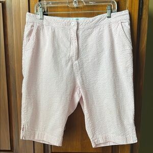 Weatherproof Pink and White Striped Shorts
